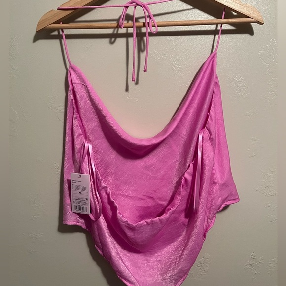 Wild Fable Vibrant Purple Lightweight Silk Like Halter Top NWT - Picture 4 of 9